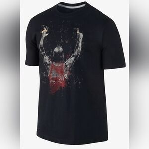 MICHAEL JORDAN CHICAGO BULLS "6 RINGS" GRAPHIC T-SHIRT. SIZE X-LARGE. BLACK.
